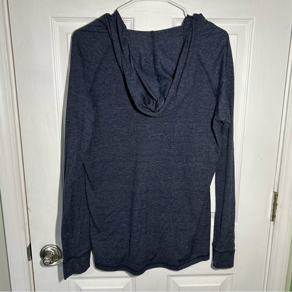 Adidas Real Salt Lake Navy Hooded T-shirt V-Neck MLS Soccer Women’s XL - Picture 6 of 9